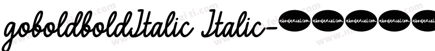 goboldboldItalic Italic字体转换